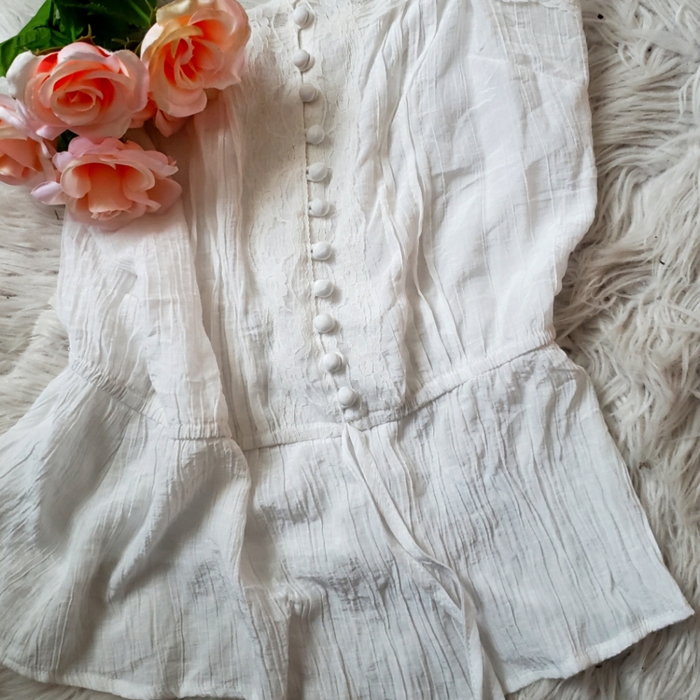 Aesthetic White Lace tank-top